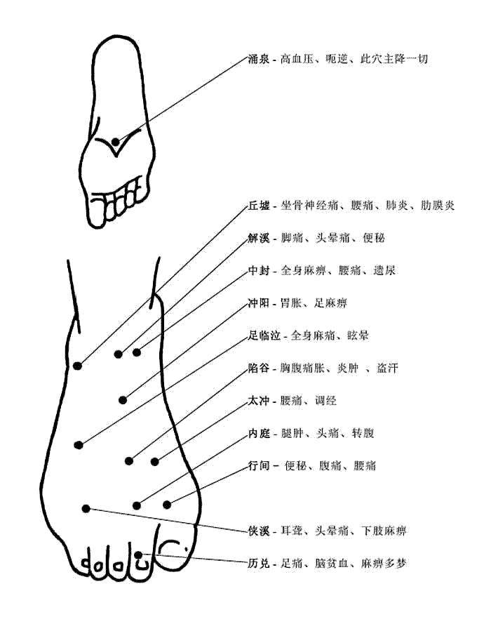 足部穴位